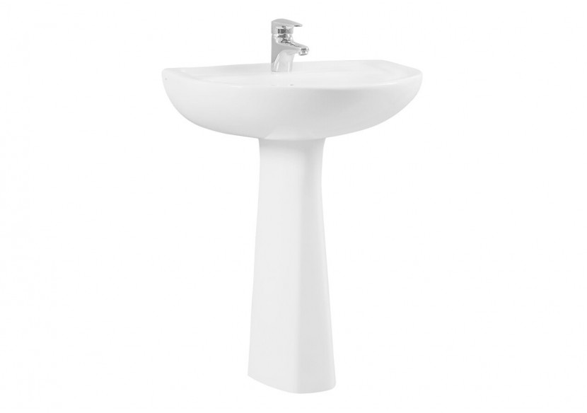 Normus lavabo 60 cm, 1 trou central pour robinet, avec trop-plein - 5088L003-1029 - Vitra