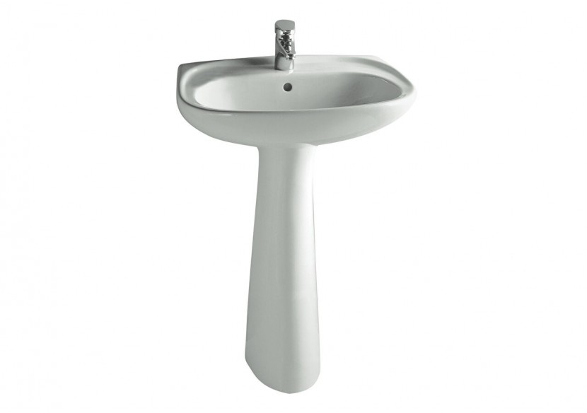 Normus lavabo 65 cm, 1 trou central pour robinet, avec trop-plein - 5089L003-1029 - Vitra