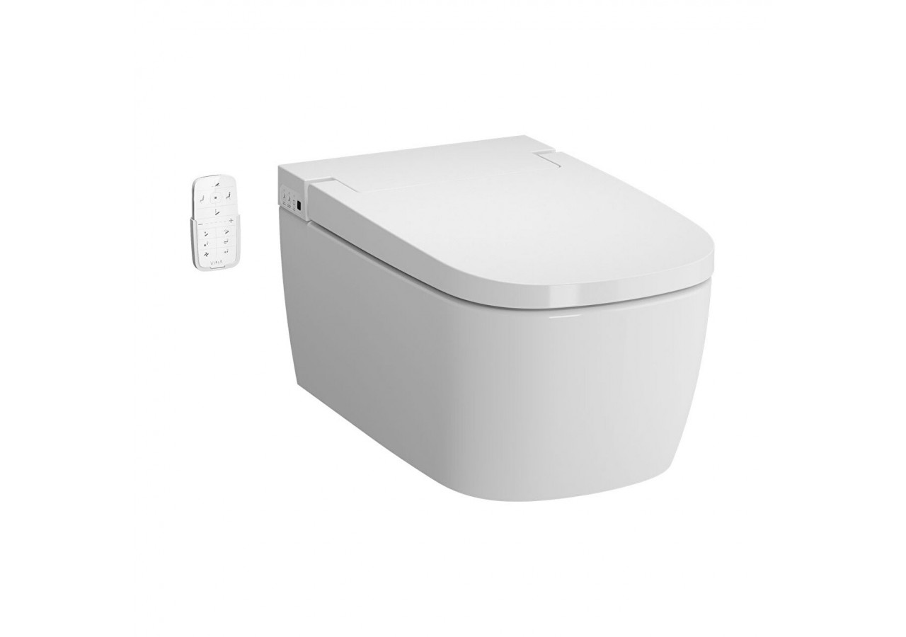 V-Care le WC lavant VitrA Flush 2.0 Confort, 60 cm, VitrA Clean, fixation cachée - 5674B403-6196 - Vitra
