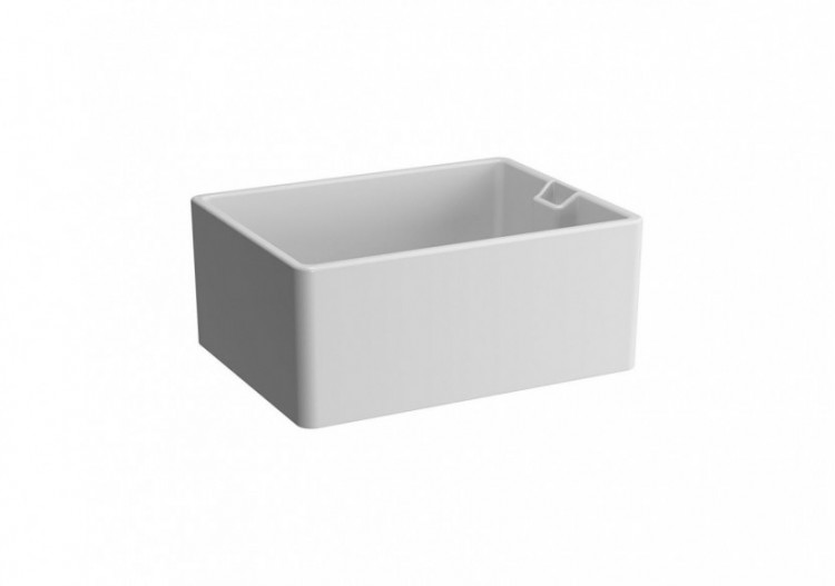 Arkitekt evier cuisine, 59,5 cm, sans plage de robinetterie, avec trop-plein - 5772B003-1486 - Vitra