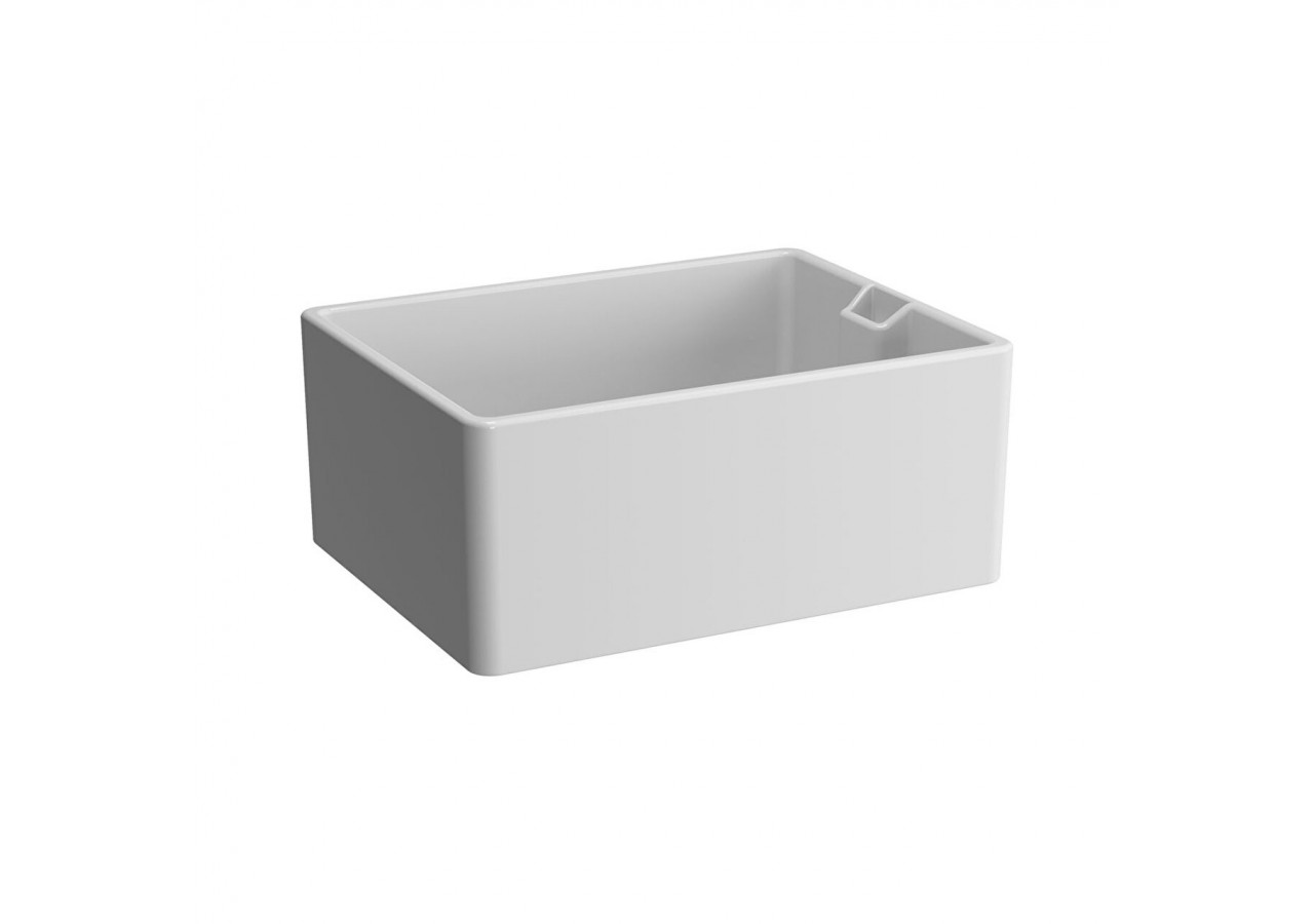 Arkitekt evier cuisine, 59,5 cm, sans plage de robinetterie, avec trop-plein - 5772B003-1486 - Vitra