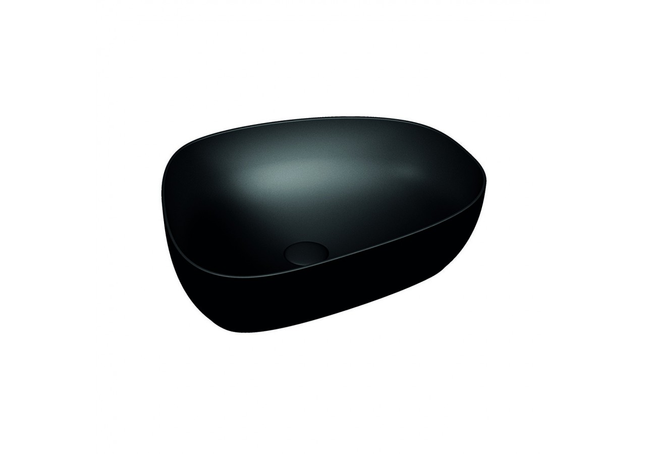 Outline vasque en Cerafine,56cm, noir mat, VitrA Clean - 5991B483-0016 - Vitra