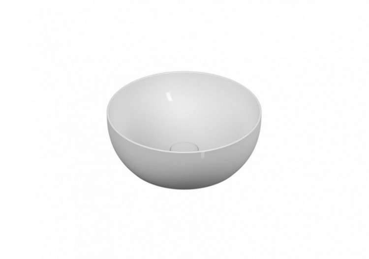 Outline vasque en Cerafine,40cm, blanc brilliant, VitrA Clean - 5992B403-0016 - Vitra