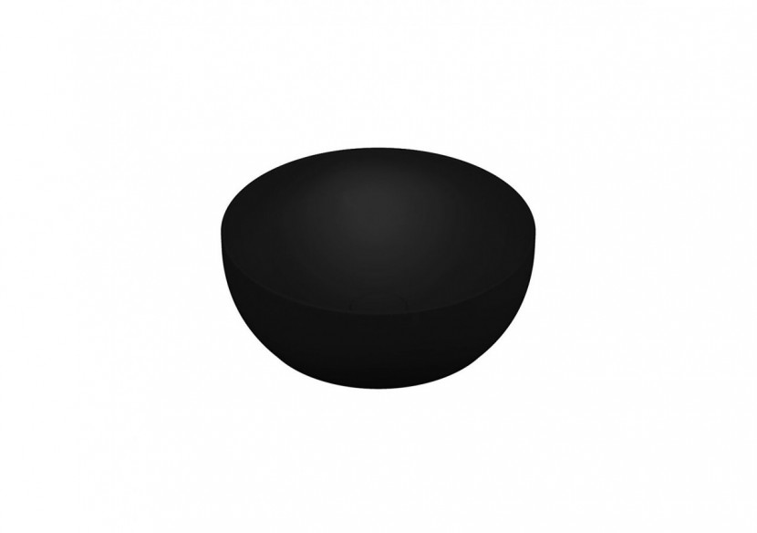 Outline vasque en Cerafine,40cm, noir mat, VitrA Clean - 5992B483-0016 - Vitra