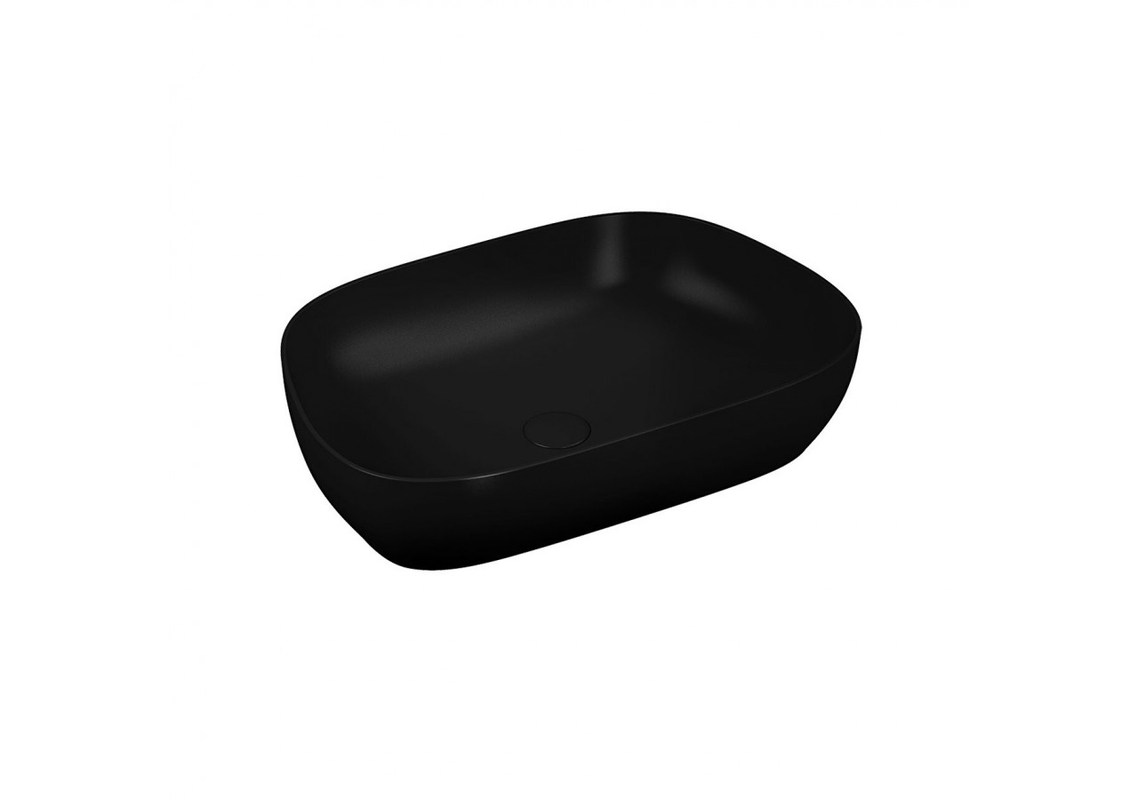 Outline vasque Cerafine,62,5cm, noir mat, VitrA Clean - 5993B483-0016 - Vitra