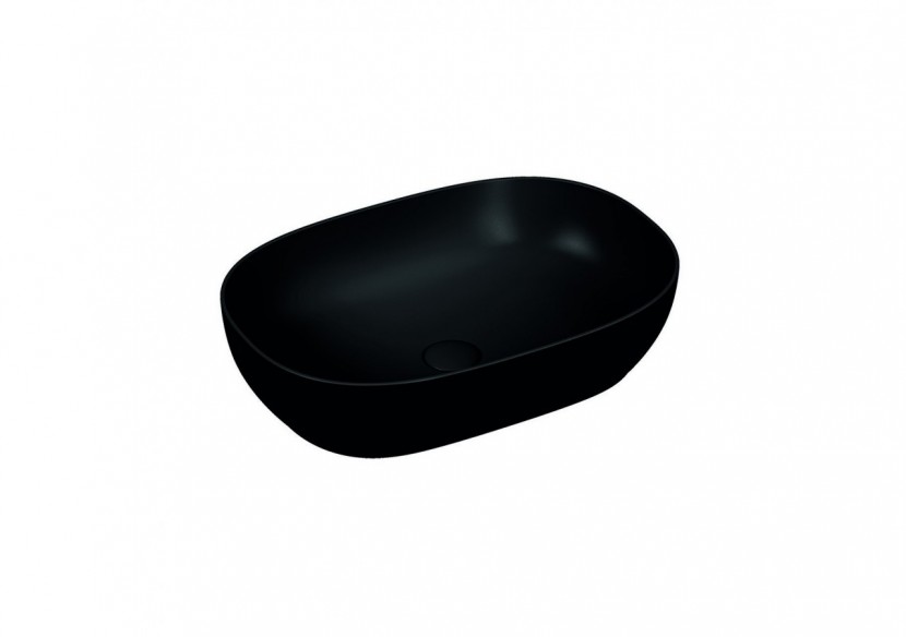 Outline vasque Cerafine,59cm, noir mat, VitrA Clean - 5995B483-0016 - Vitra