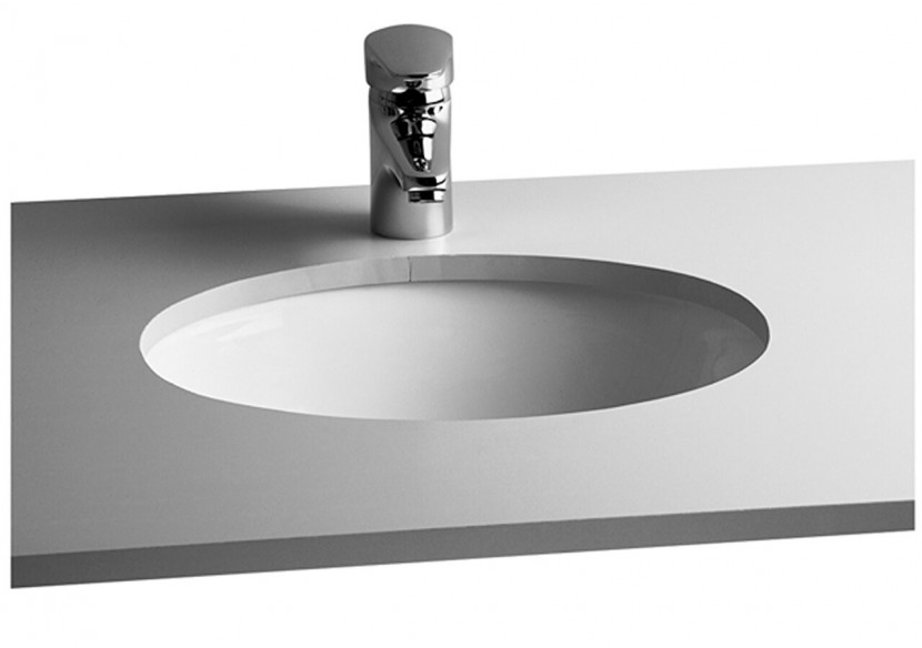 S20 vasque à encastrer par dessous 42 cm, s. plage de robin., avec trop-plein - 6039B003-0012 - Vitra