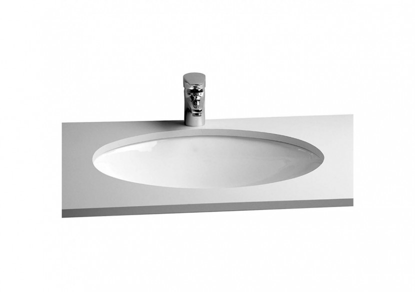 S20 vasque à encastrer par dessous 52 cm, s. plage de robin., avec trop-plein - 6069B003-0012 - Vitra