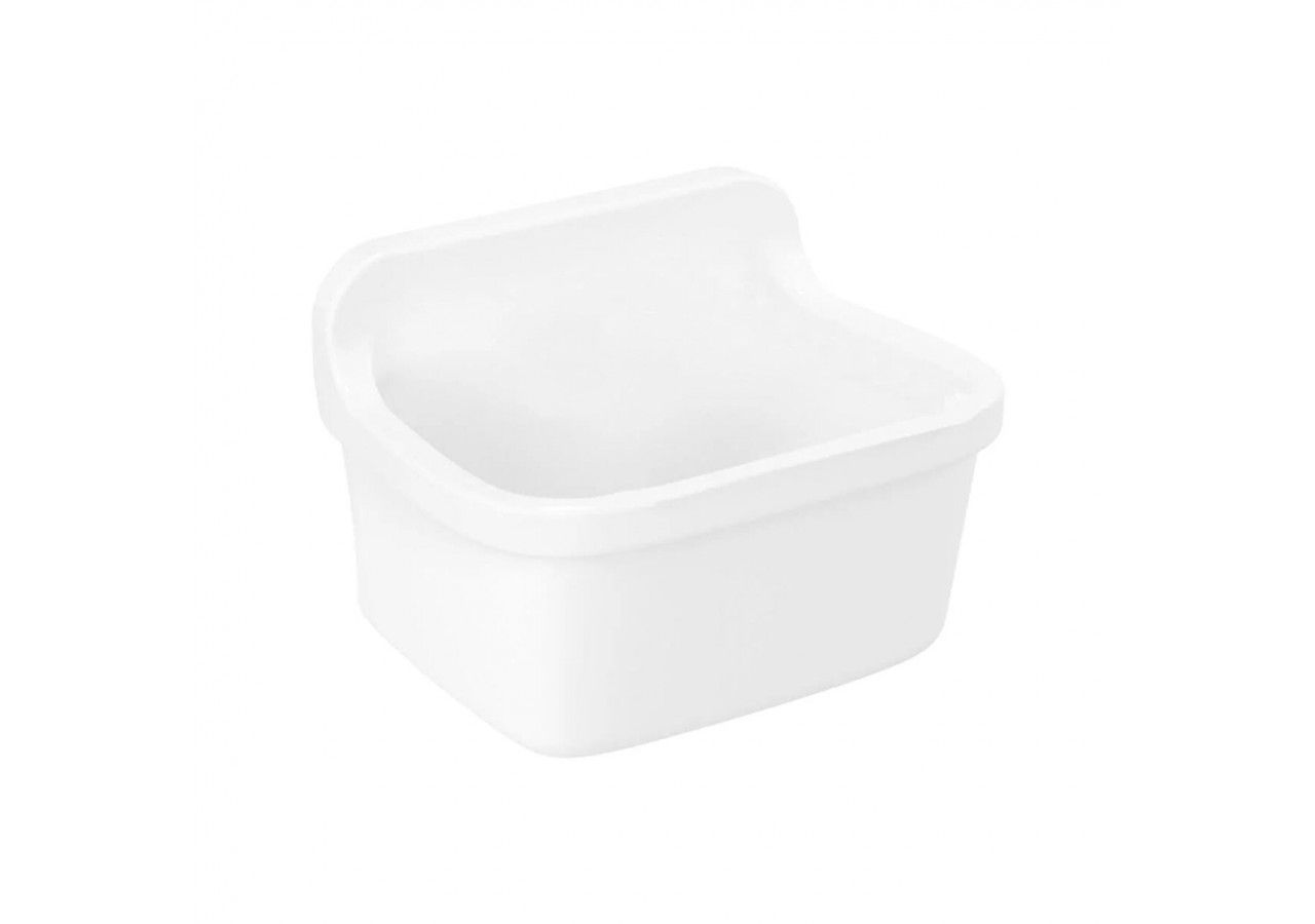 Arkitekt vidoir mural, 43 cm, sans trou de robinet, sans trop-plein, avec kit de montage - 6109B003-0016 - Vitra