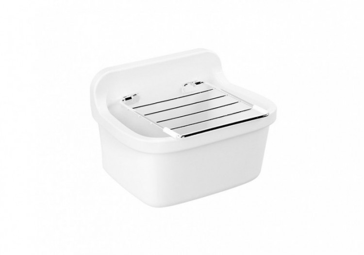 Arkitekt vidoir mural & grille, 43 cm, sans trou de robinet, sans trop-plein - 6109B003-6105 - Vitra