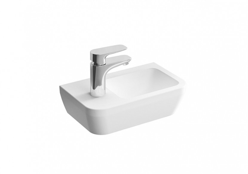 Integra lave-mains, trou de robinet à gauche, bac à droite, mural, avec trop-plein - 7090L003-0028 - Vitra Integra lave-mains, trou de robinet à gauche, bac à droite, mural, avec trop-plein - 7090L003-0028 - Vitra