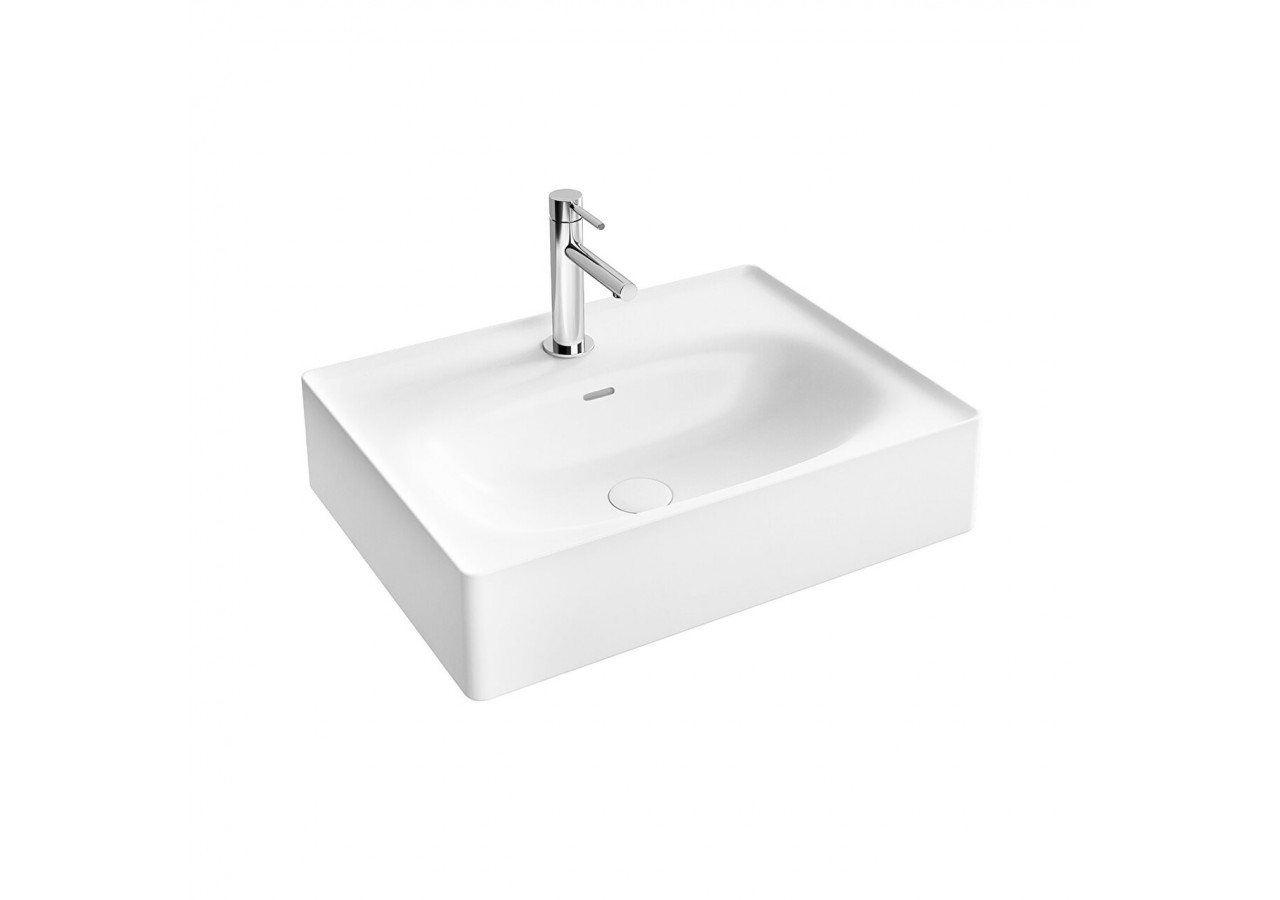 Equal lavabo, 60 cm, blanc - 7241B403-0001 - Vitra