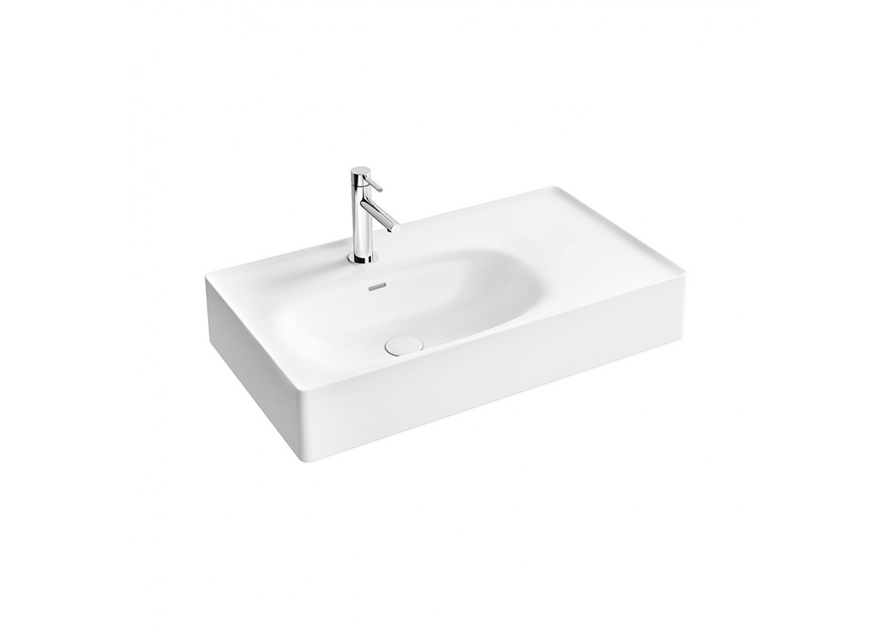 Equal lavabo, 80 cm, blanc - 7242B403-0631 - Vitra