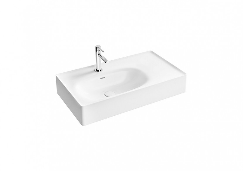 Equal lavabo, 80 cm, blanc - 7242B403-0631 - Vitra
