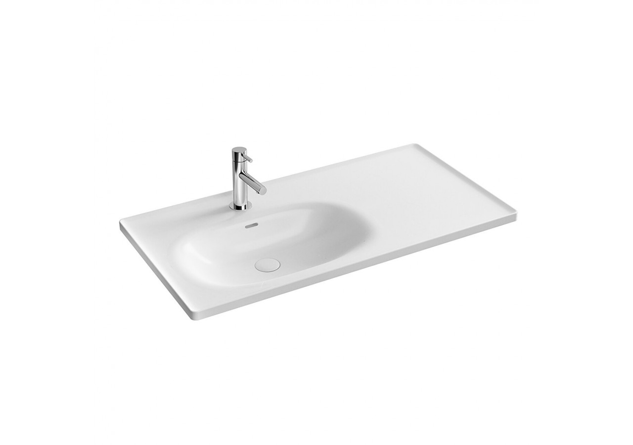 Equal plan céramique, 100 cm, blanc - 7243B403-0001 - Vitra