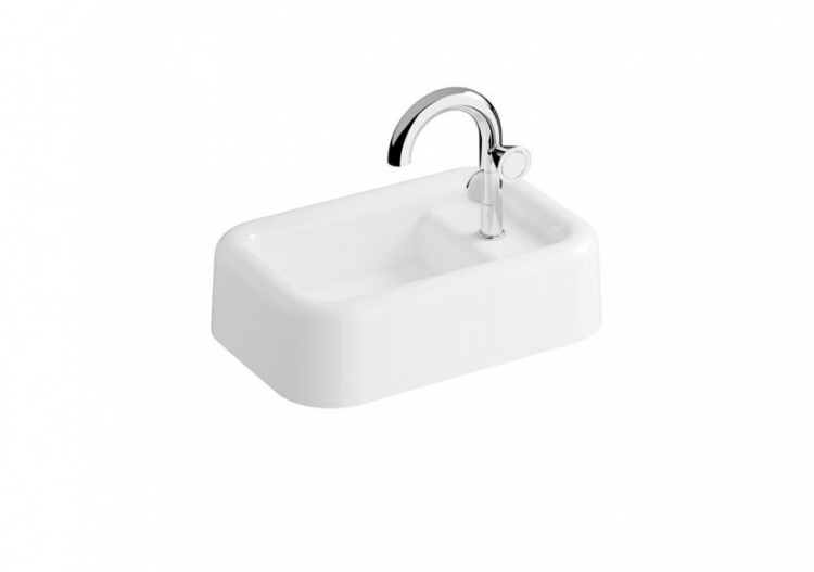 Liquid Évier avec trou de robinet, sans trou de trop-plein, 60 cm Blanc - 7315B403-0041 - Vitra