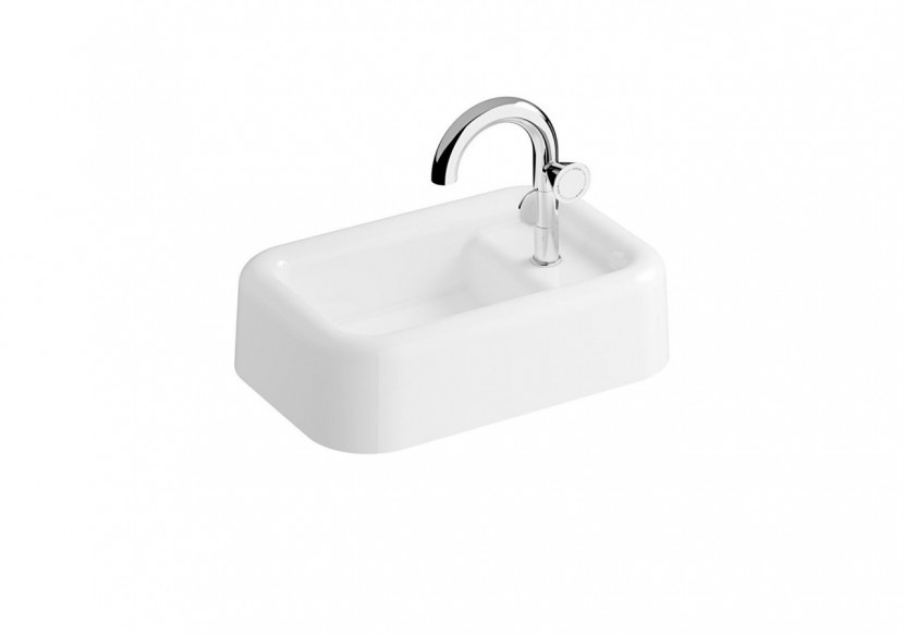 Liquid Évier avec trou de robinet, sans trou de trop-plein, 60 cm Blanc - 7315B403-0041 - Vitra