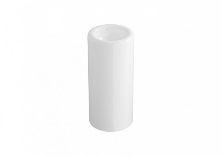 Liquid Lavabo monobloc sans trou de robinet, sans trou de trop-plein, 40 cm Blanc - 7318B403-0016 - Vitra
