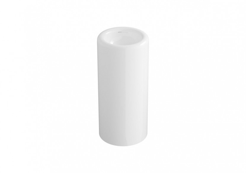 Liquid Lavabo monobloc sans trou de robinet, sans trou de trop-plein, 40 cm Blanc - 7318B403-0016 - Vitra