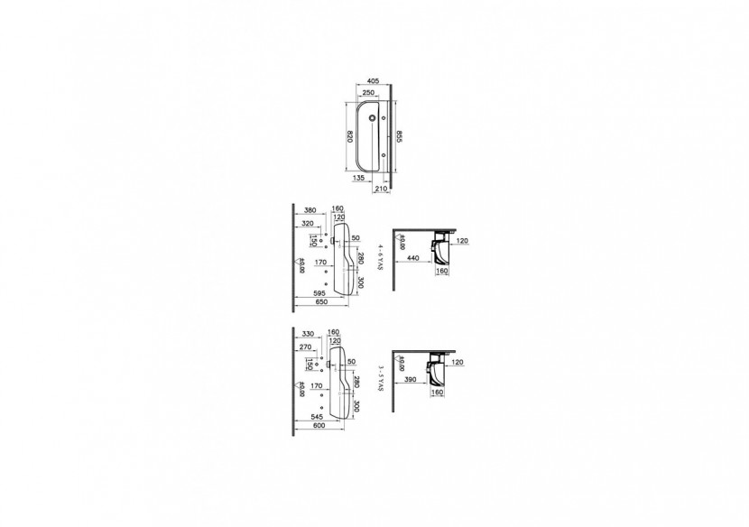 Sento Kids lavabo double, 85 cm, 2 hauteurs, avec trop-plein, blanc - 7351B003-1740 - Vitra Sento Kids lavabo double, 85 cm, 2 hauteurs, avec trop-plein, blanc - 7351B003-1740 - Vitra
