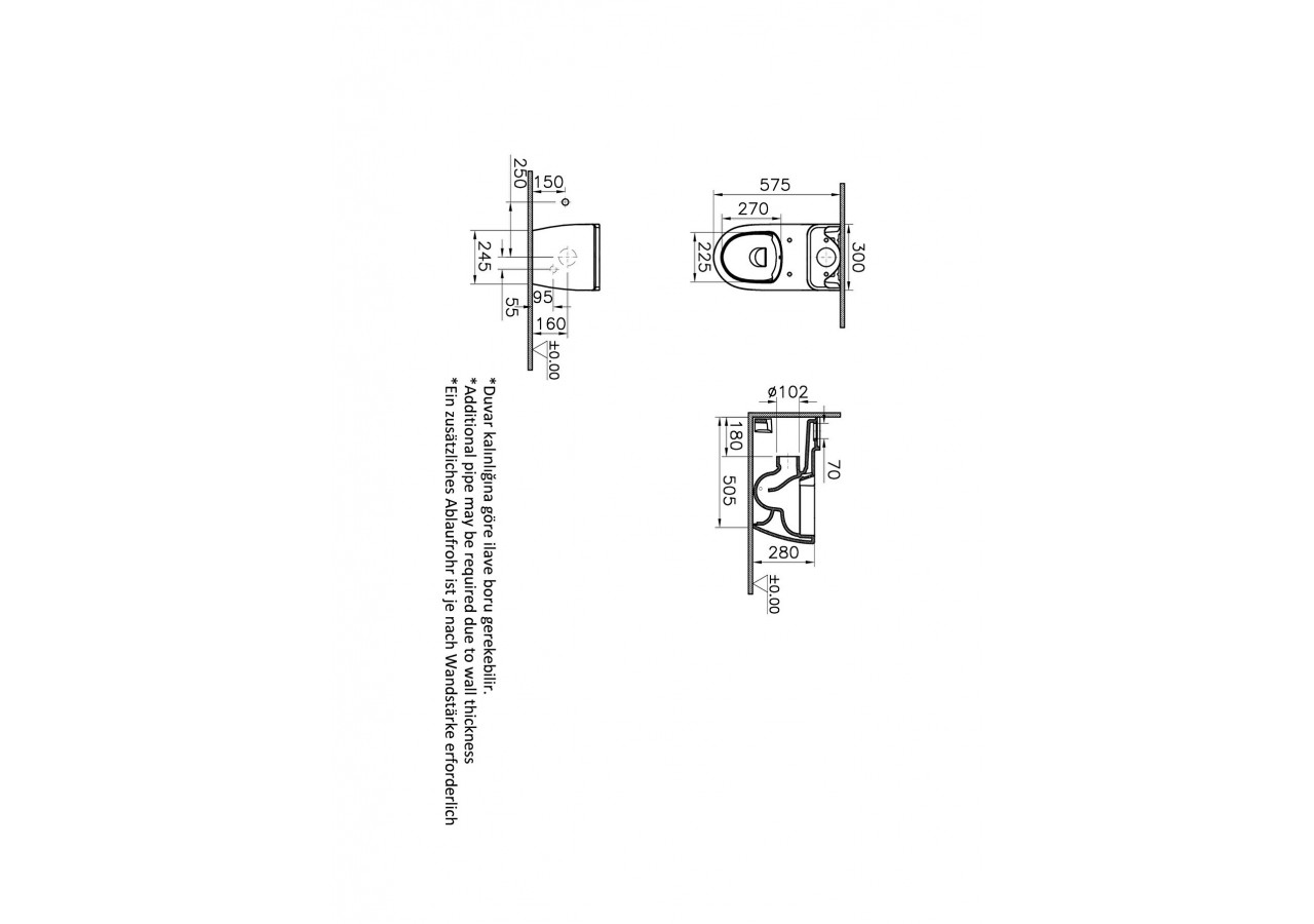 Sento Kids WC à poser CC sans bride (Smooth Flush), BTW - 7362B003-0585 - Vitra