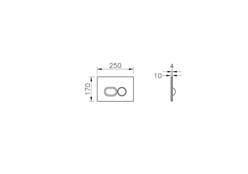 Liquid panneau de commande noir brillant - 740-2101 - Vitra