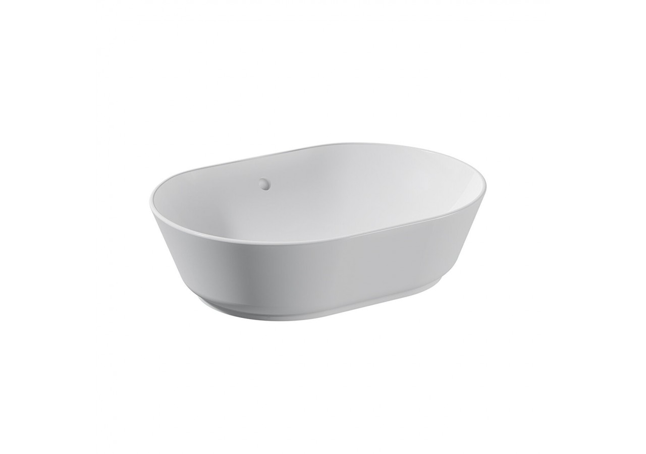 Geo vasque 55 cm, sans trou pour robinet, avec trop-plein, blanc - 7427B003-0012 - Vitra