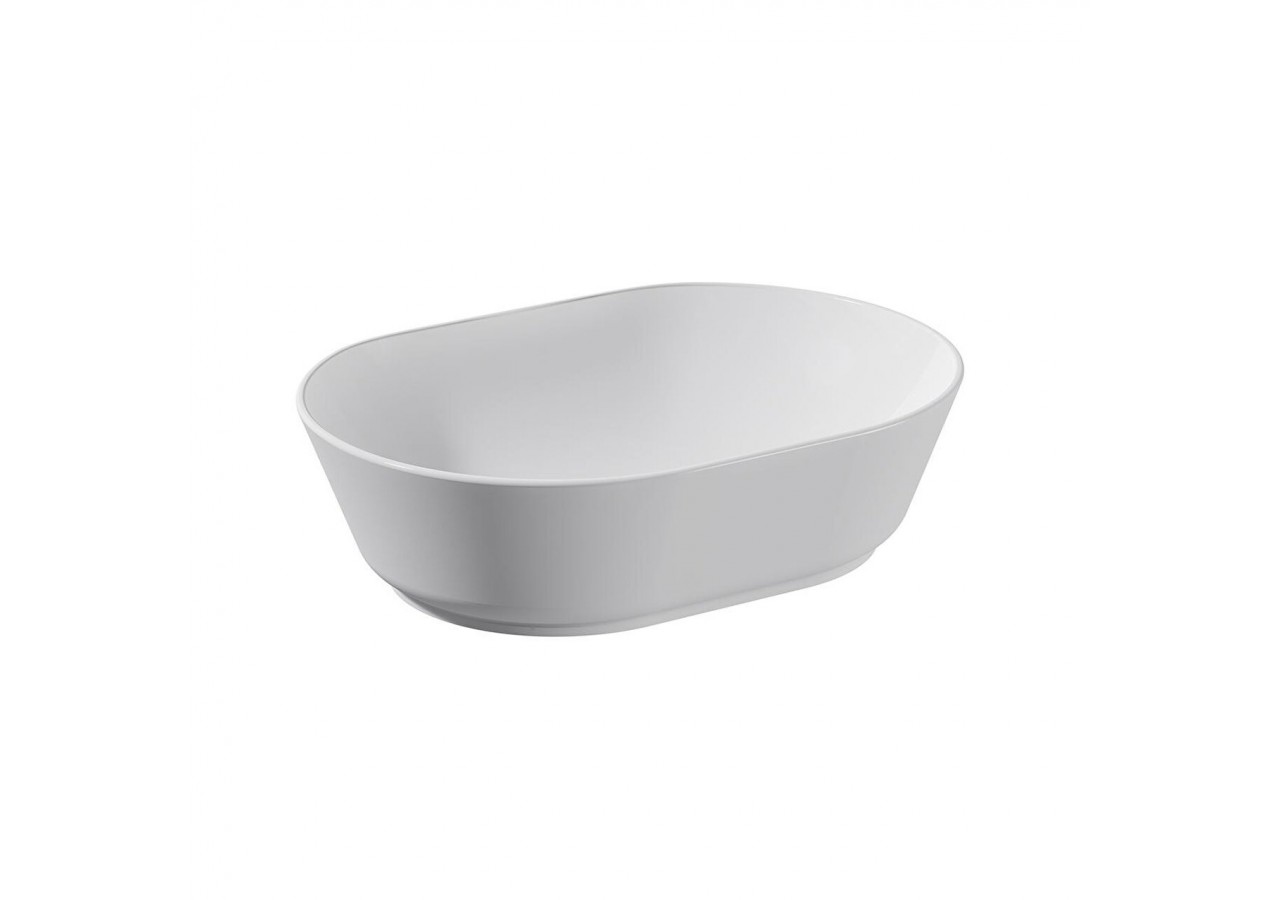 Geo vasque 55 cm, sans trou pour robinet, sans trop-plein, blanc - 7427B003-0016 - Vitra