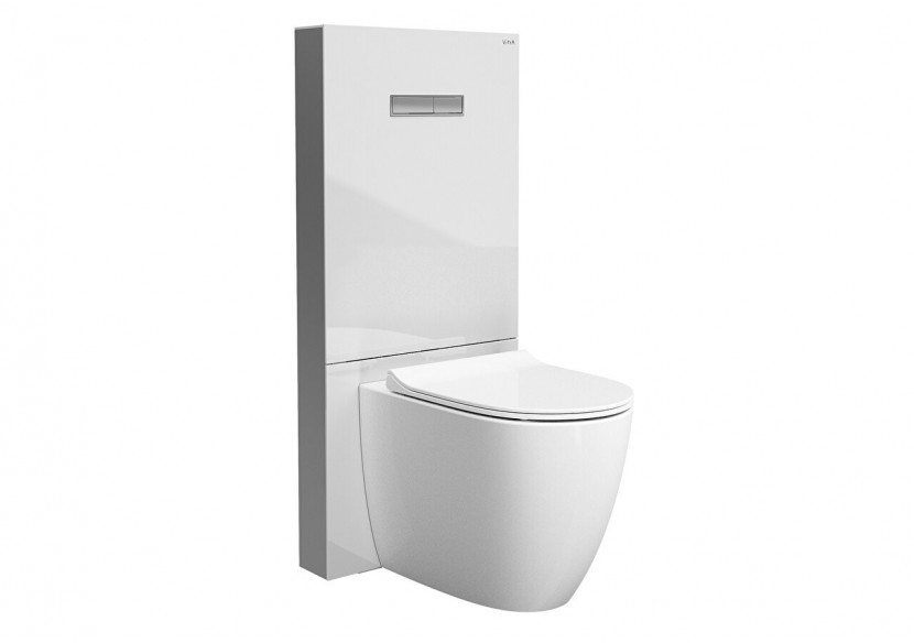 Vitrus réservoir caché en verre, pour WC à poser, blanc - 770-1760-01 - Vitra