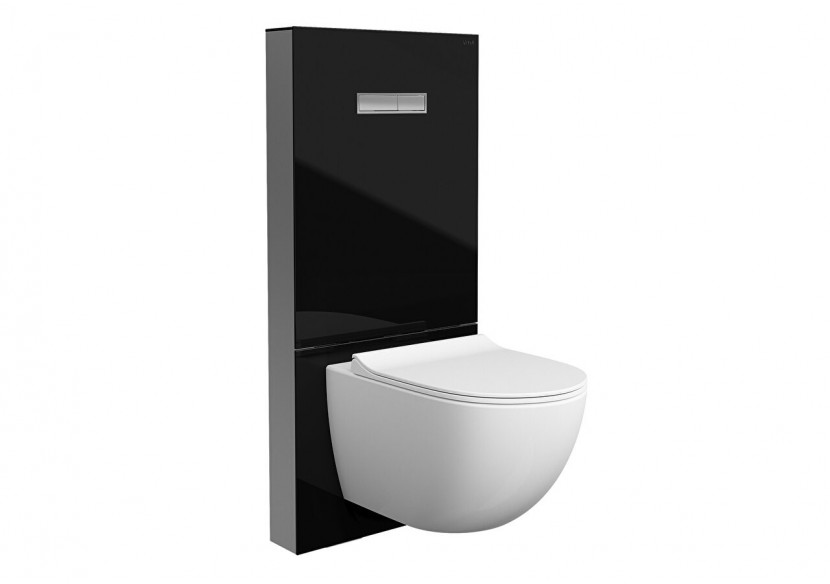 Vitrus réservoir caché en verre, pour WC suspendu, noir - 770-5761-01 - Vitra