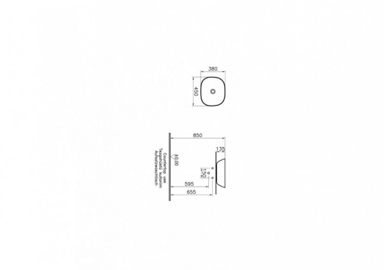 Plural vasque bas, VitrA Clean, argile mat - 7810B474-0016 - Vitra 2