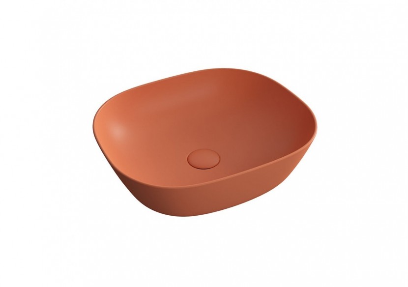 Plural vasque bas, VitrA Clean, terre rouge mat - 7810B477-0016 - Vitra