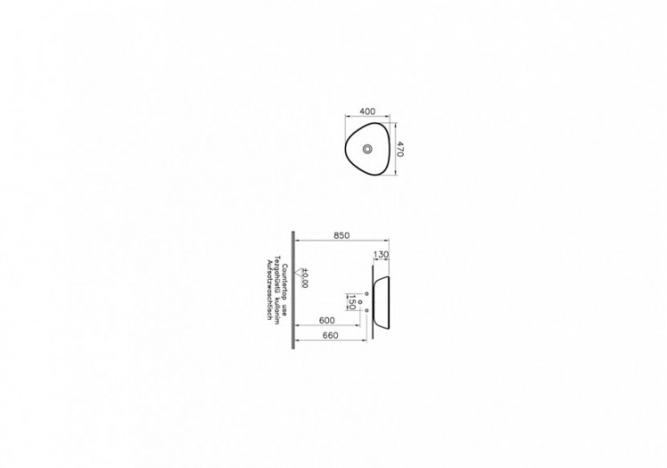 Plural vasque asymétrique, VitrA Clean, Edelweiss - 7812B401-0016 - Vitra 2