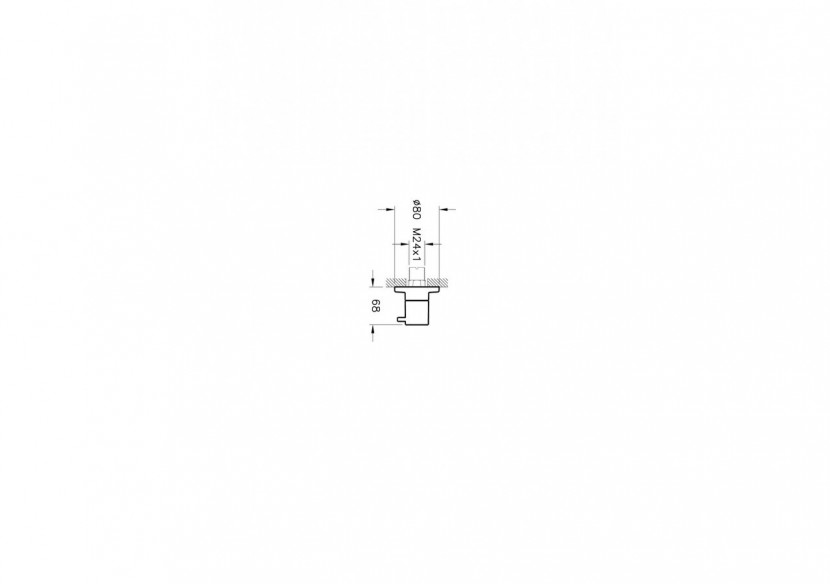 Origin robinet d'arrêt à encastrer, surface nickel brossée