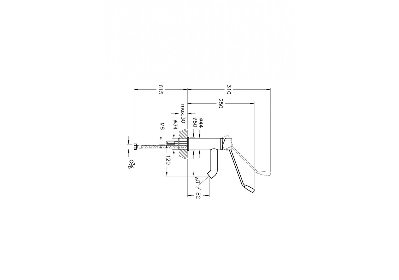 AquaMed mitigeur lavabo Prise en main accessible - Surface chromée -A42312WSA-Vitra