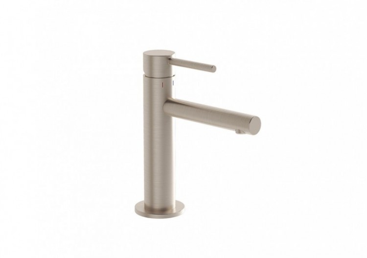 Origin mitigeur lavabo, court, sans garniture de vidage, surface nickel brossée - A4255634 - Vitra