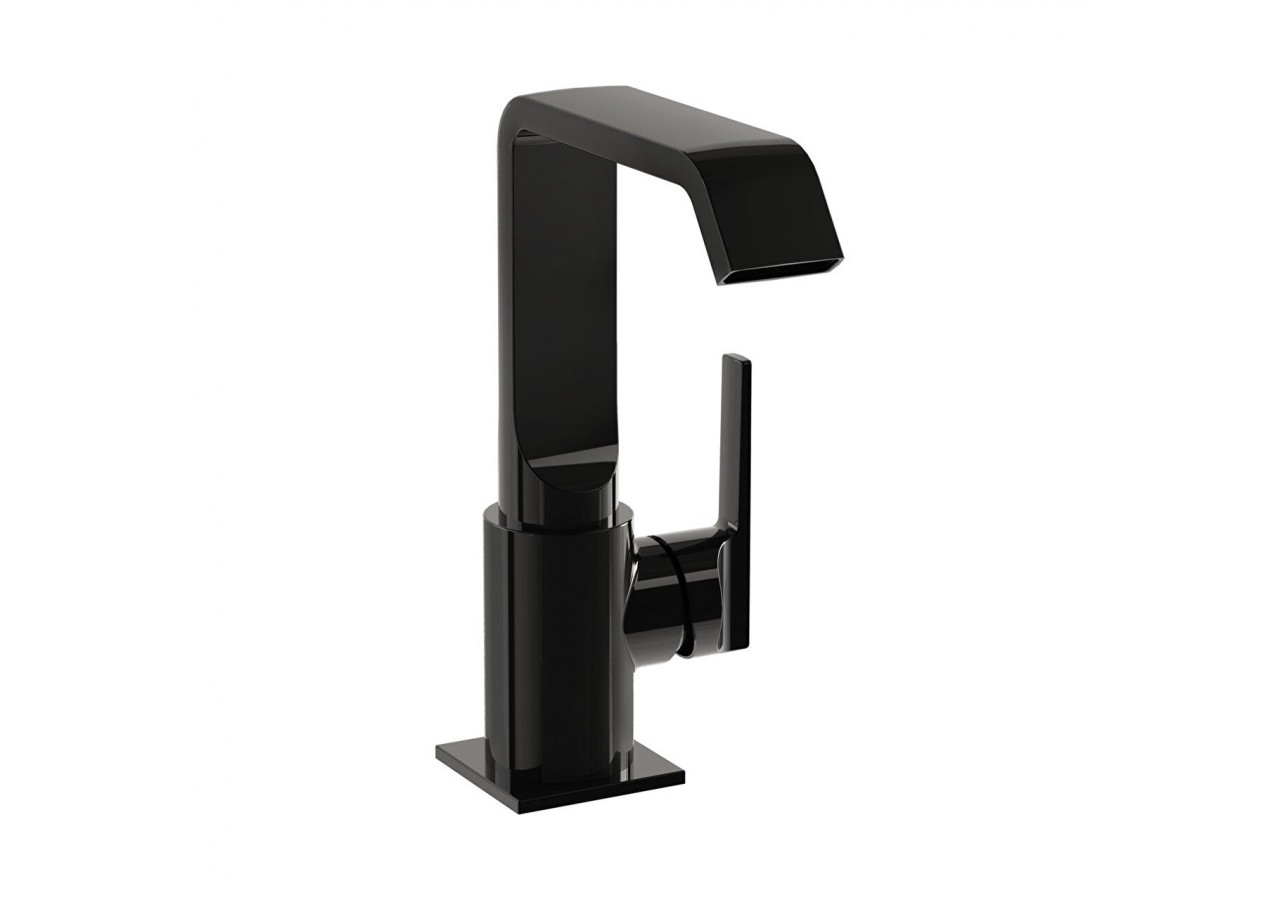 Mitigeur de lavabo-Poignée latérale_Noir brillant - A4261639 - Vitra