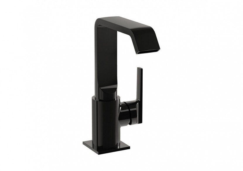 Mitigeur de lavabo-Poignée latérale_Noir brillant - A4261639 - Vitra