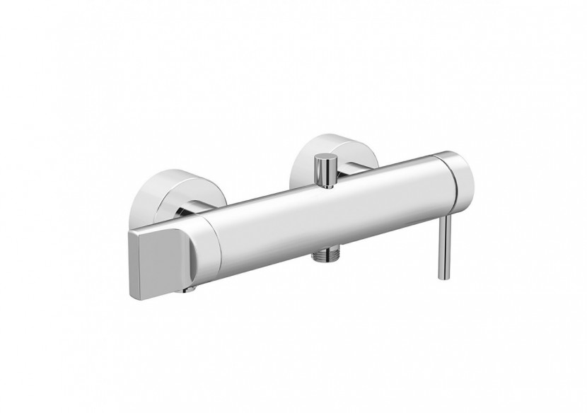 Origin mitigeur bain / douche avec bec pivotant, surface chromée - A42619 - Vitra