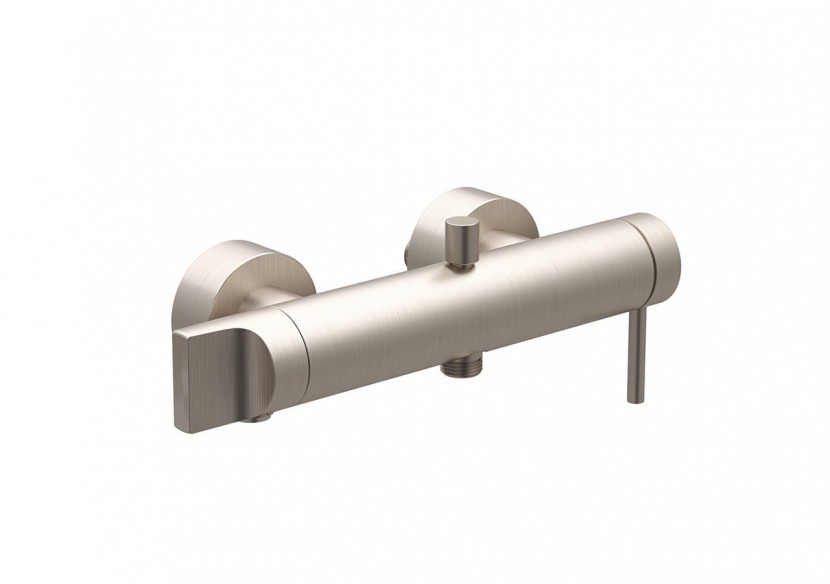 Origin mitigeur bain / douche avec bec pivotant, surface nickel brossée - A4261934 - Vitra