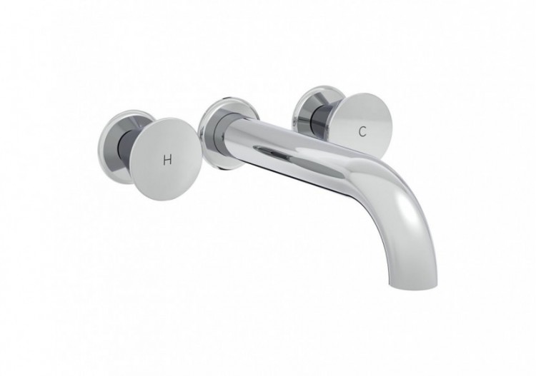 Liquid Mitigeur lavabo intégré long, Chromé, avec partie cachée A40840 Chromé - A42689 - Vitra