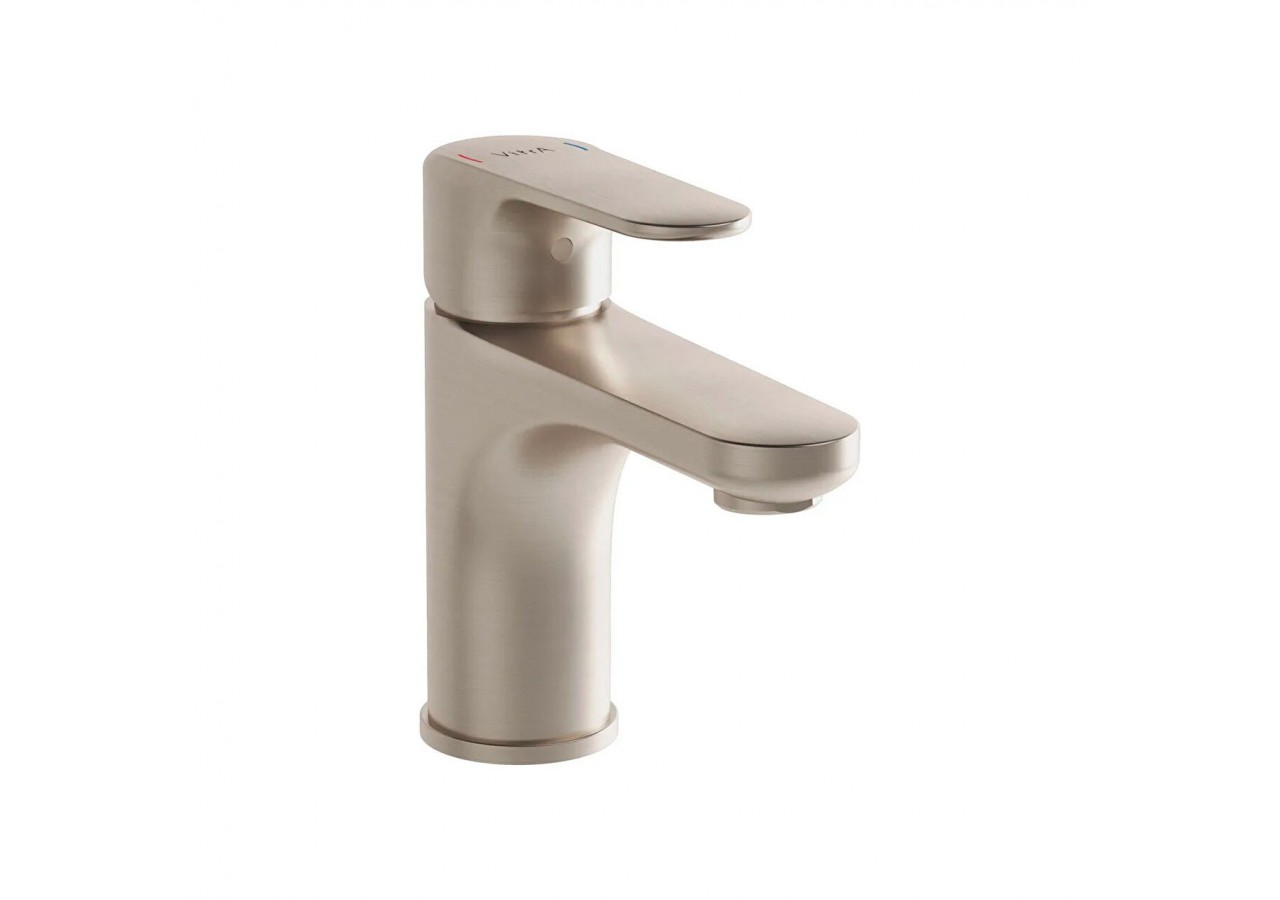 Root Round, Mitigeur de lavabo, cartouche C3, nickel brossé - A4270534ENG - Vitra