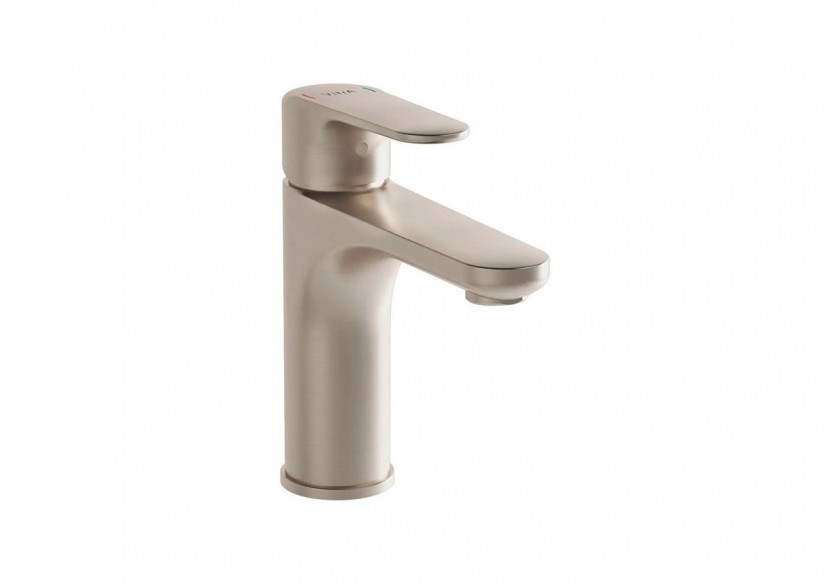 Root Round, Mitigeur de lavabo, Medium, cartouche C3, nickel brossé - A4270634ENG - Vitra