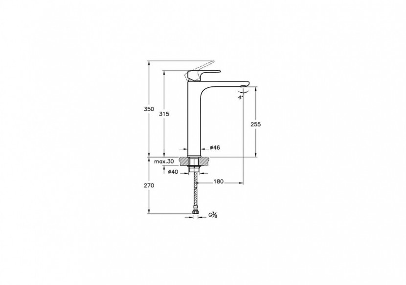 Root Round, Mitigeur de lavabo XL, cartouche C3, nickel brossé - A4270734ENG - Vitra