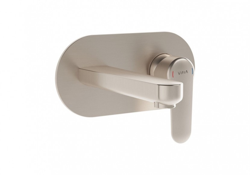 Root Round, Built-in Mitigeur de lavabo-partie visible Part, nickel brossé - A4272134EXP - Vitra