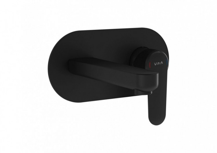 Root Round, Built-in Mitigeur de lavabo-partie visible Part, noir mat - A4272136EXP - Vitra