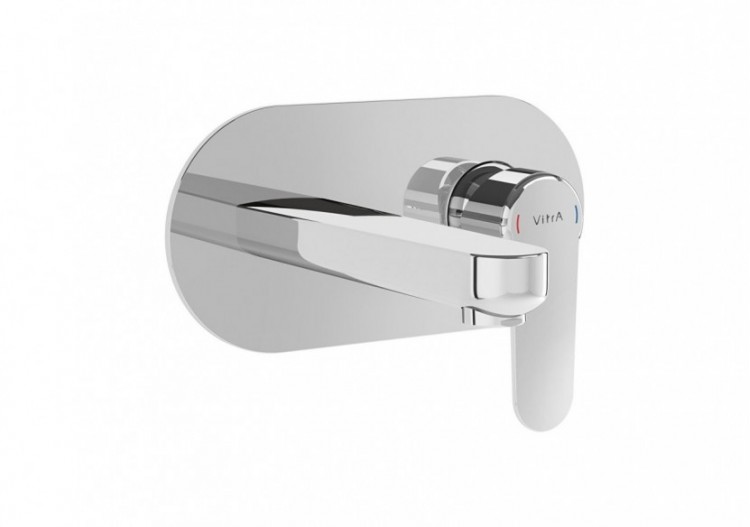 Root Round, Built-in Mitigeur de lavabo-partie visible , chromé - A42721EXP - Vitra