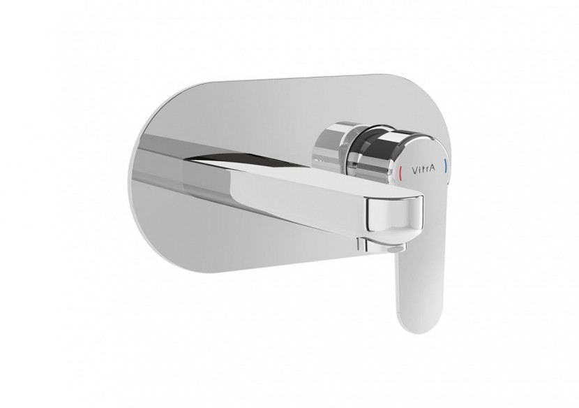 Root Round, Built-in Mitigeur de lavabo-partie visible , chromé - A42721EXP - Vitra