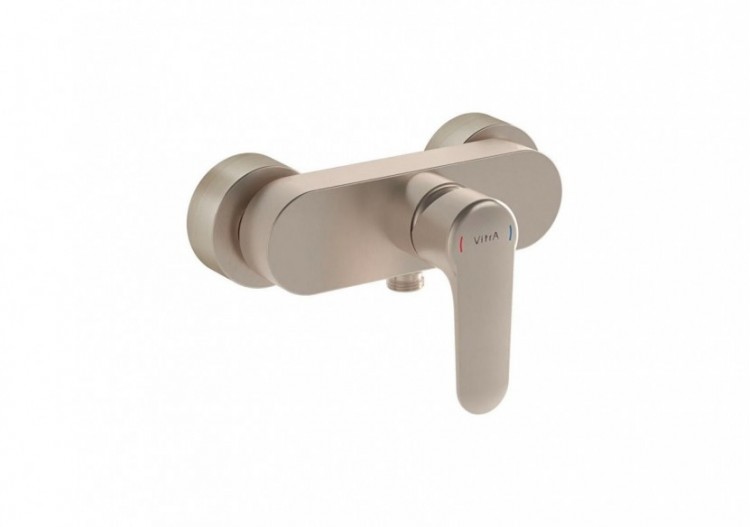 Root Round Mitigeur de douche, nickel brossé - A4272634EKF - Vitra