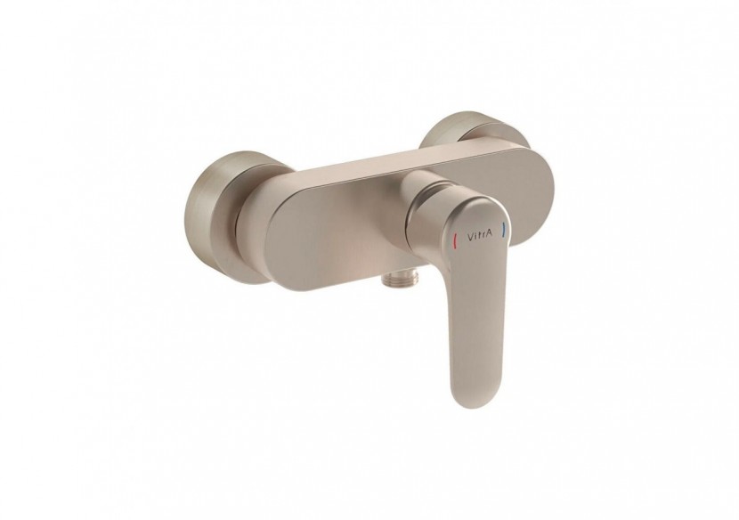 Root Round Mitigeur de douche, nickel brossé - A4272634EKF - Vitra